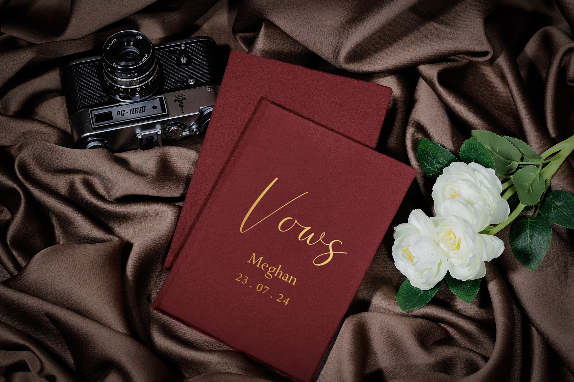 His and her vow books, wedding vow books, custom wedding vow cases, personalized vow booklets, bride and groom vow books, bridal shower gift