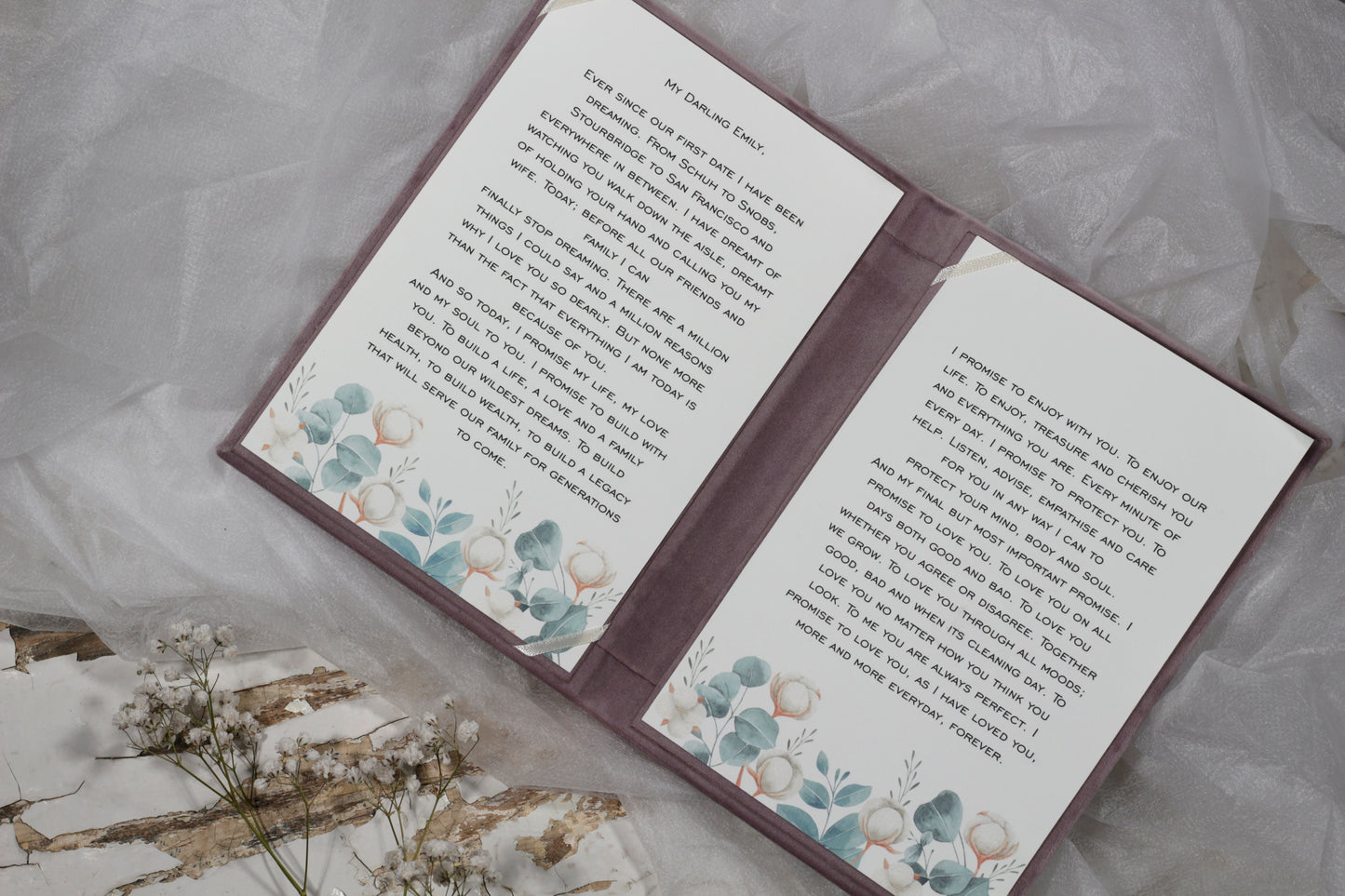 Personalized Books For Marriage Vows