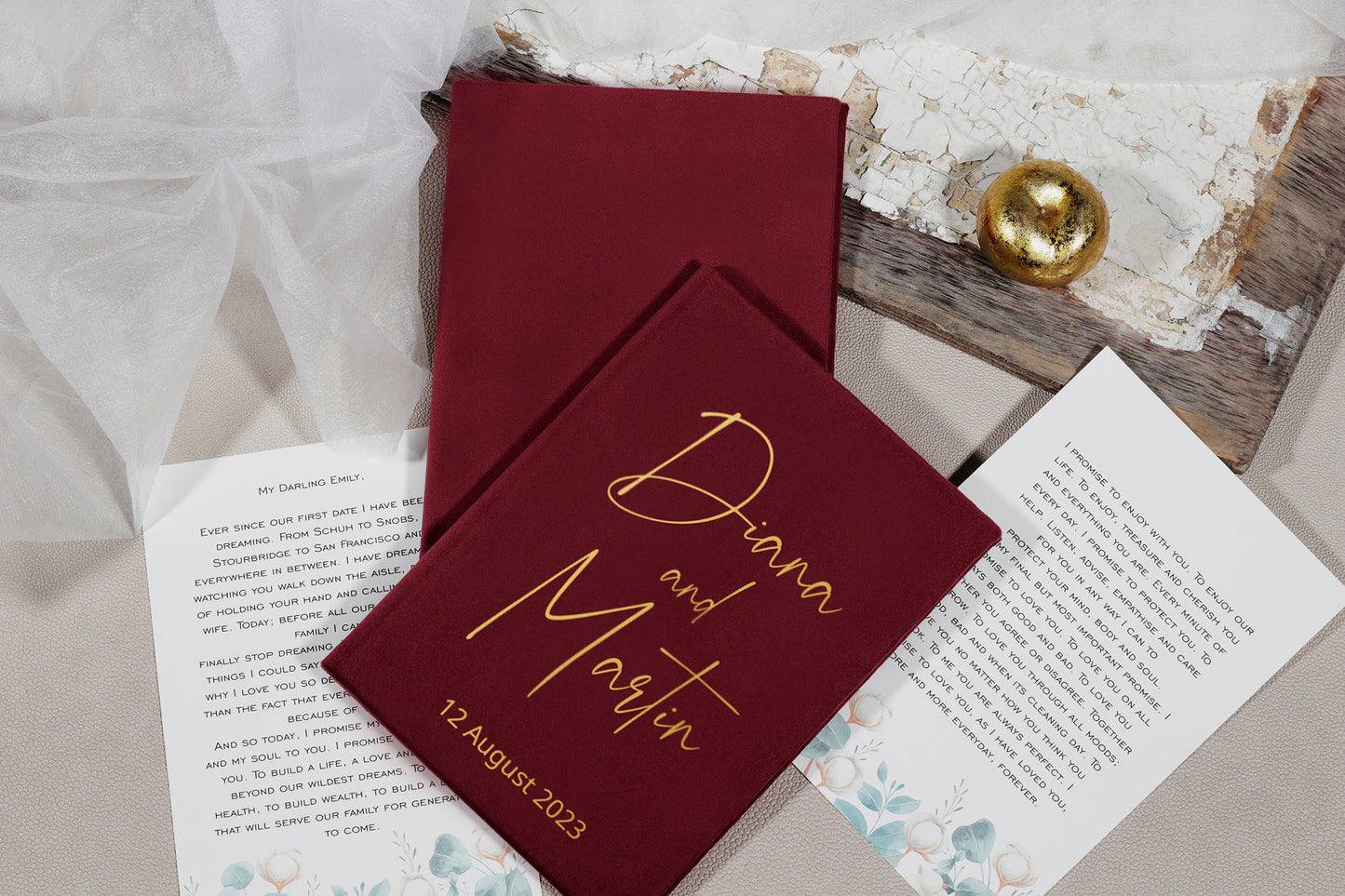 Personalized Books For Marriage Vows