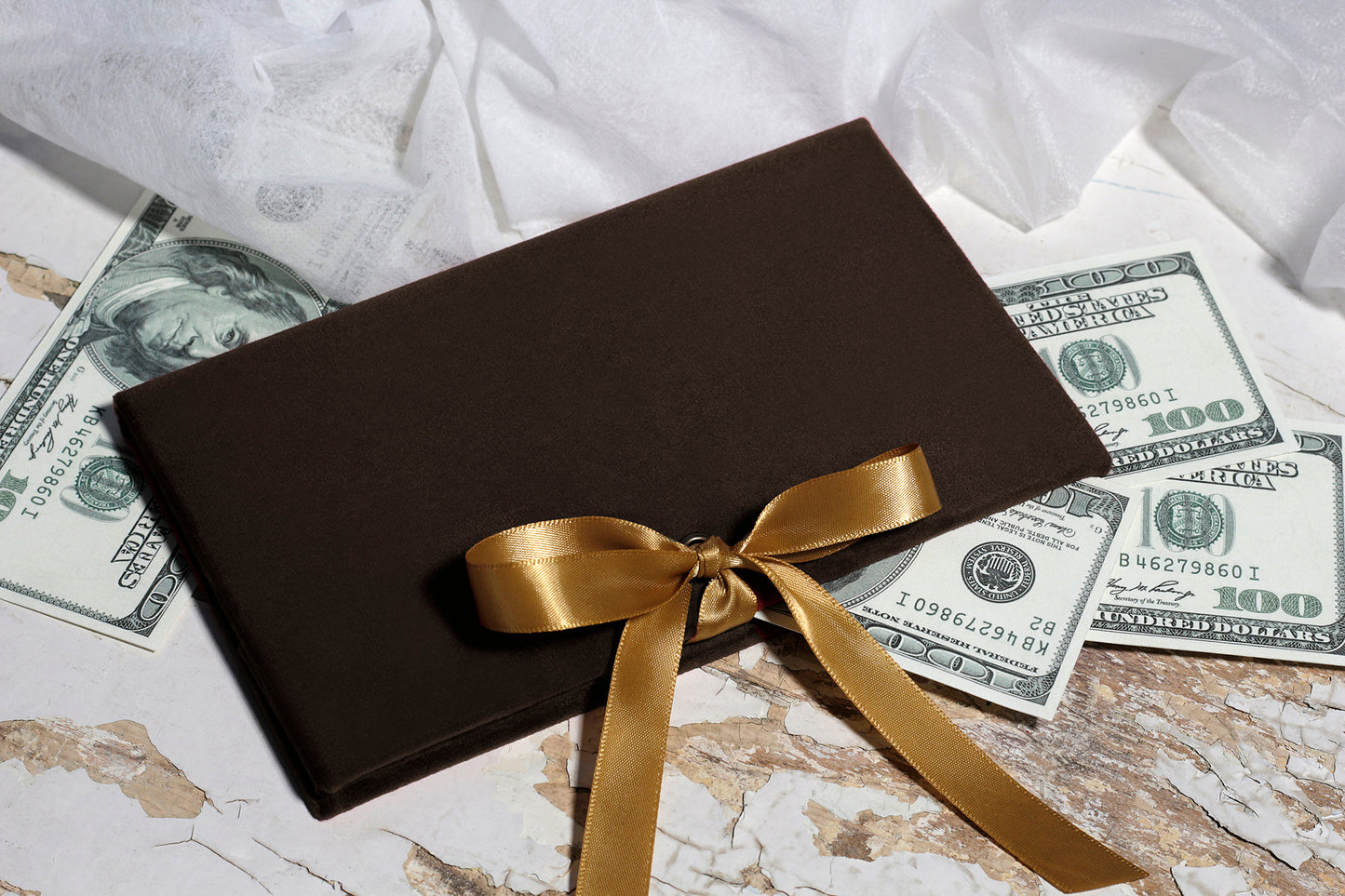 Money Gift Envelope With Satin Ribbon