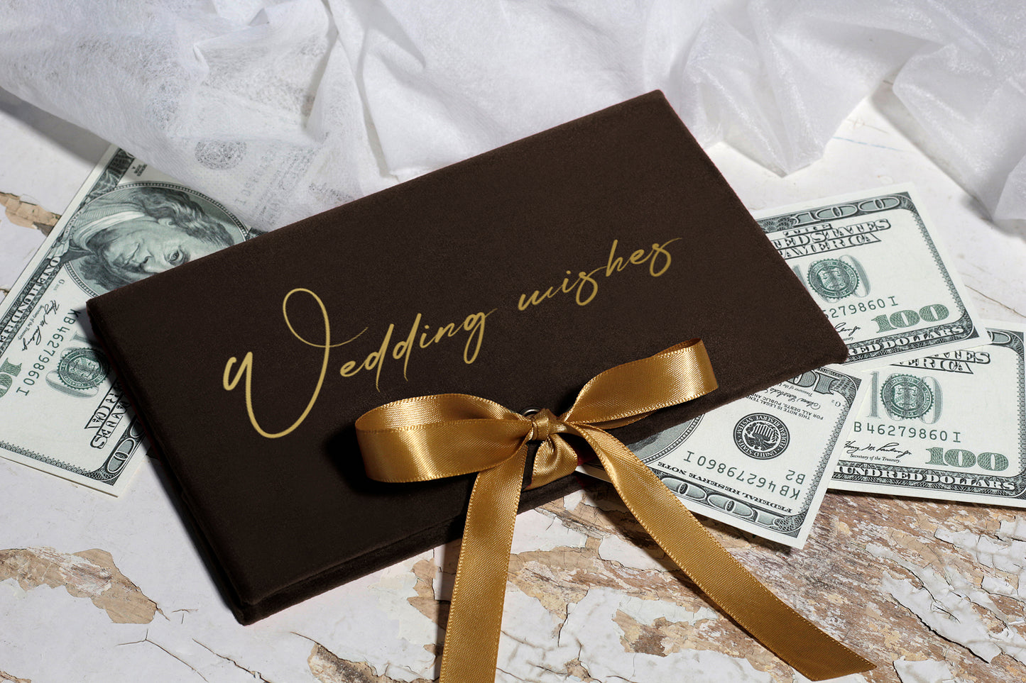 Money Gift Envelope With Satin Ribbon