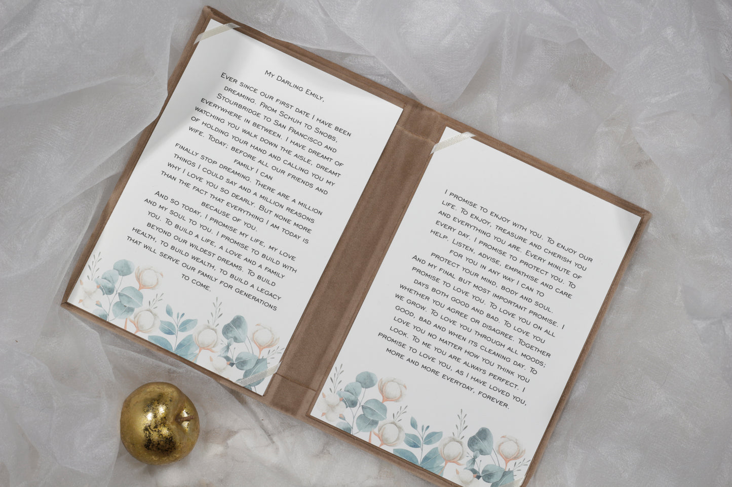 Personalized Books For Marriage Vows