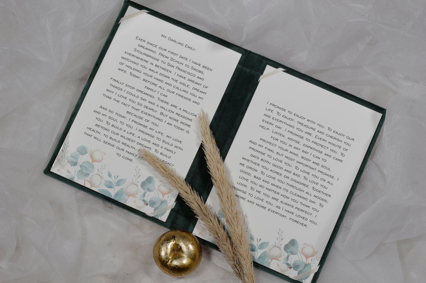 Personalized Books For Marriage Vows