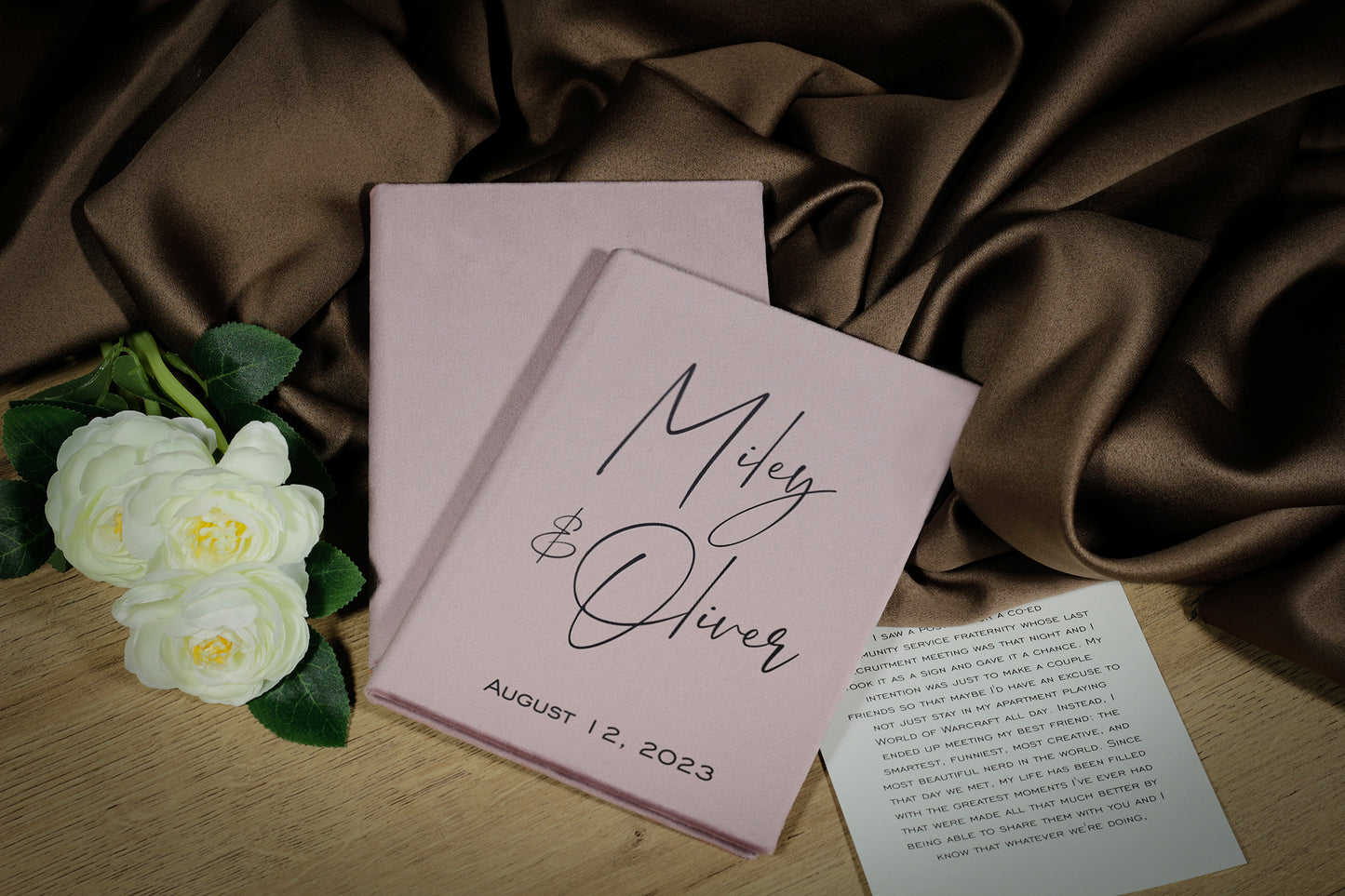 Custom Made Wedding Vow Booklets, Personalized Vow Books For Bride And Groom, His And Her Vow Books, Wedding Vow Cases, Bridal Shower Gift