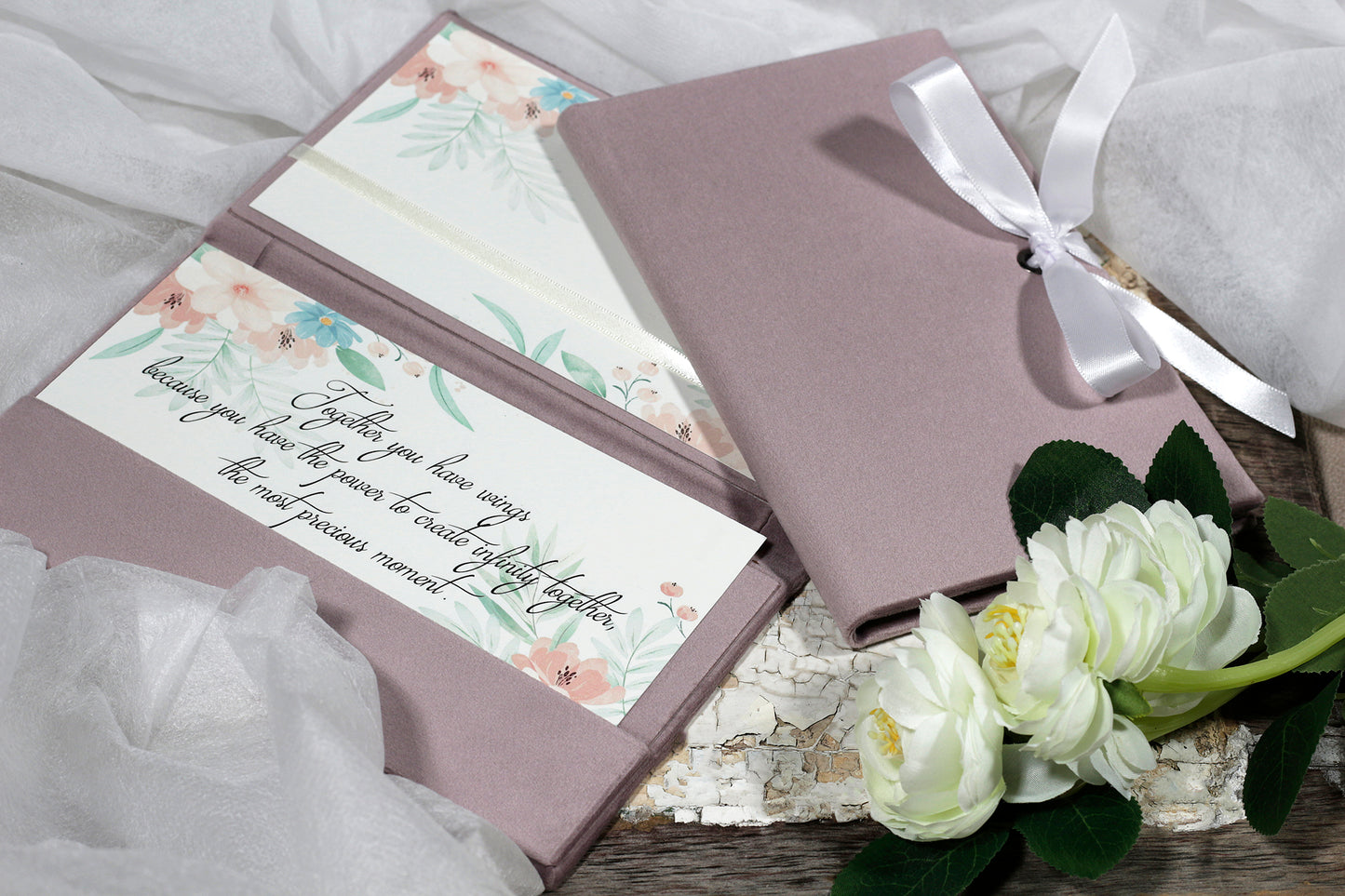 Money Gift Envelope With Satin Ribbon