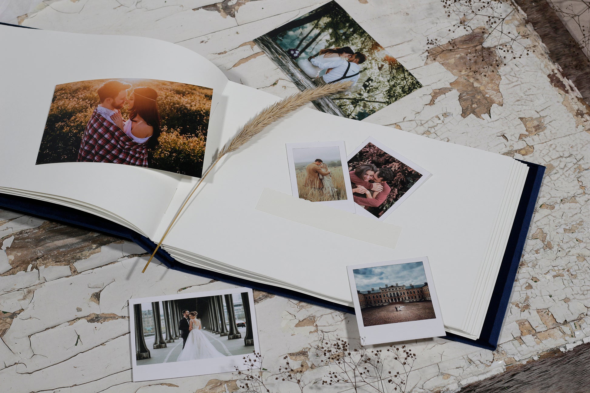 Wedding sign in book, Instax album with names, personalized scrapbook album, custom photo book / photo album handmade from velvet